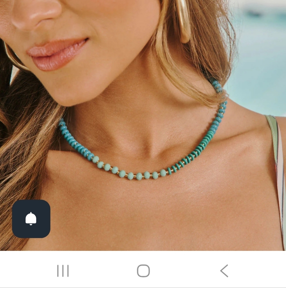 Vici Turquoise Beaded Necklace